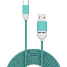 Celly Pantone USB-Kabel Typ-C, 1,5 Meter, Grün - Gummi