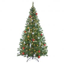 Casaria Weihnachtsbaum - 140cm inkl. Christbaumbeleuchtung