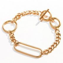 Laura Ferini Damenarmband Solo Tua Gold - Goldarmband - 18K Gelbgold plattiert - Schmuck - Accessoires - Damenarmband