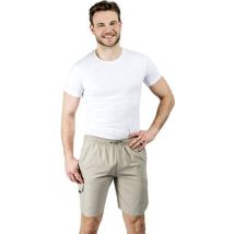 Herren Cargo-Shorts mit elastischem Kordelzug sand Größe XXL