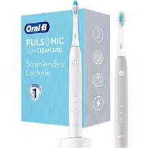 Oral-B Pulsonic Slim Clean 2900 Grau & Weiß mit 2 Zahnbürsten