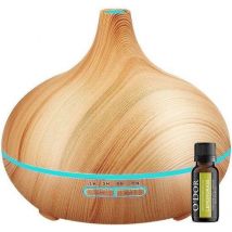 LifeGoods Aroma Diffusor 300ML für Aromatherapie - Holzmaserung Holz Design