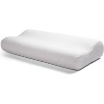 Fuegobird Memory Foam Waves Contour Pillow gegen Nackenschmerzen - Ergonomisches orthopädisches Kissen - für Kopf, Nacken und Schultern - Schlafzimmerkissen - Schlafkissen - Memory Foam - Optimale Unterstützung - 60x40cm - Besserer Nachtschlaf