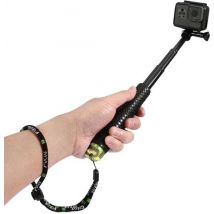 Garpex® Universal Selfie Stick XL - Ausziehbar bis zu 95cm - Geeignet für verschiedene Action-Kameras - Universal - Wasserdicht - Gelb