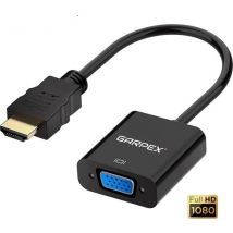 Garpex® HDMI zu VGA Adapter - HDMI zu VGA - Full HD 1080P - Stecker zu Buchse - Extra Display