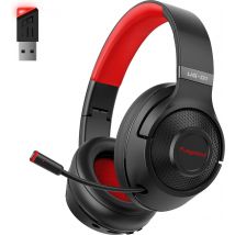 Fuegobird UG-01 2.4GHz Wireless Gaming Headset - Bluetooth Headset - Multiplattform - Geeignet für PS4/PS5, Nintendo Switch - Rot