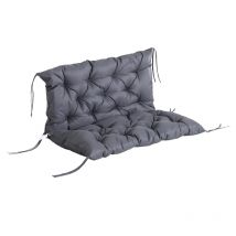 Outsunny Garden Bench Cushion - Kissen für Gartenmöbel - 98 x 100 x 8 cm - Grau