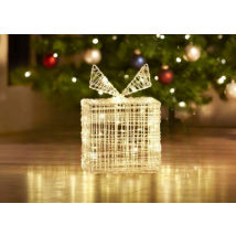 Boîte cadeaux lumineuse - Décoration de Noël - 40 LED - hauteur 20 cm