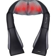 Coussin de massage Shiatsu sans fil - Auronic - Appareil de massage électrique pour le cou et les épaules - Infrarouge - Noir