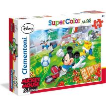 Clementoni Supercolor Maxi puzzle Disney Mickey Mouse et ses amis footballeurs - 24 grandes pièces