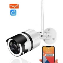 Caméra de sécurité Denver FULL HD avec (Tuya) App - Caméra Wifi extérieure 2MP avec LEDs infrarouges - Détection de mouvement - IOC232