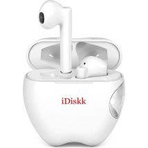 iDiskk i55 Fully Wireless Earbuds Gaming Earbuds- In-ear Bluetooth Wireless - White