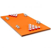 Coast beer pong tapis flottant tapis de natation 176 x 90 x 3,5 cm orange + noir