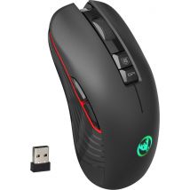 HXSJ T30 2.4G USB-C Wireless Gaming Mouse - Souris rechargeable - Souris silencieuse - pour Macbook / Laptop / PC - Souris de jeu