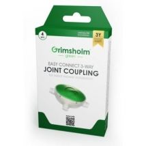 Grimsholm green split coupling - tondeuse robot - 4 pièces - résistant à l'humidité - max 50V - blanc - vert