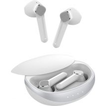Nuvance - Ecouteurs sans fil Bluetooth avec étui de chargement - Ecouteurs sans fil Bluetooth - Multifonctionnels - pour Android/Samsung/Apple - Blancs
