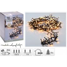 Guirlande de Noël de 14 mètres - Nampook - Éclairage de sapin de Noël - Lumière blanc chaud - 700 LED pour usage l'intérieur et l'extérieur