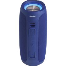 Denver Enceinte Bluetooth avec éclairage LED - Boîte à musique avec batterie rechargeable - TWS Pairing - AUX - BTV220 - Bleu
