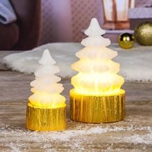 Bougies de Noël en cire véritable Hi LED - 2 pièces