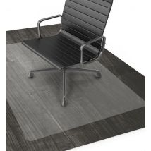 Goliving Protecteur de sol chaise de bureau - Tapis de protection de bureau - PVC - Antibruit - Pour sols durs - 120 x 150 cm - Transparent