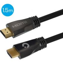 Auronic HDMI Ultra High Speed 2.1 Cable - Ethernet - Câble mâle-mâle - Noir - 1,5 mètre
