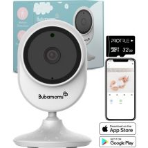 Bubamoms 1080p Full HD Wifi Baby Monitor with Camera - App - Baby Camera - Baby Monitor with App - Baby Monitor - Security Camera
