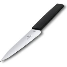 Couteau de chef Victorinox Swiss Modern - 15cm - Acier inoxydable/PP plastique - Noir