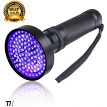 TIKKENS Lampe UV XXL - Lampe de poche UV - 100 LEDs Ultraviolet - Lampe de poche à lumière noire - Détecteur d'urine, de fausse monnaie, d'autres taches - 395nm