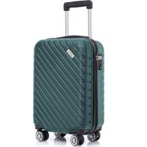 Goliving Hand Luggage Suitcase with Wheels - Trolley - Lightweight - TSA Lock - Padded Interior - 38 Litres - 55 x 35 x 23 cm - Green
