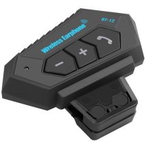 Garpex® Casque de moto - Bluetooth - Intercom - Communication - Haut-parleur - Appel mains libres - Facile à utiliser