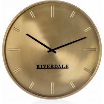 Horloge murale Riverdale Chuck - Bronze - Ø60cm