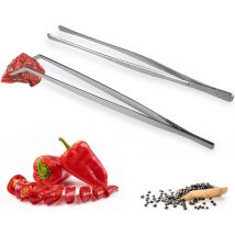 Nimma® Pince à viande - Lot de 2 - Pince à servir - Pince de cuisine 32 cm - acier inoxydable