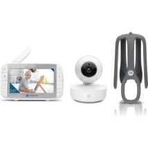 "Motorola Baby Monitor VM55 - Écran Couleur 5 pouces - Caméra Sans Fil avec Vision Nocturne Infrarouge - Fonction Talkback - Caméra Inclinable"
