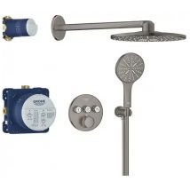 Grohe Grohtherm smartcontrol Perfect showererset complete hard graphite brushed 34863AL0