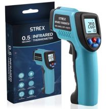 Thermomètre infrarouge numérique Strex - Gamme -50 à +550 Â°C - Thermomètre IR - Compteur de chaleur