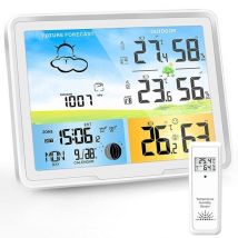 Strex Weather Station White - Wireless - 75M Range - Indoor & Outdoor - Temperature - Humidity - Weather forecast