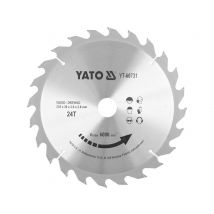 YATO Lame de scie circulaire Ø255 mm - 24T - diamètre intérieur 30 mm