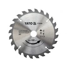 YATO Lame de scie circulaire Ø160 mm - 24T - diamètre intérieur 20 mm