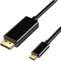 Garpex® USB C vers DisplayPort - Résolution 4K 30Hz Ultra HD - USB C vers DP - Câble USB C vers Displayport - 1,8m