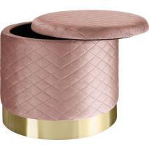 Tectake - Tabouret Coco rose - 403981