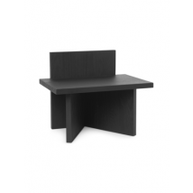 ferm LIVING-collectie Kruk Oblique black stained ash