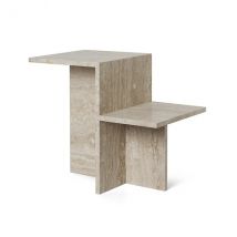 ferm LIVING-collectie Sidetable Distinct Travertine