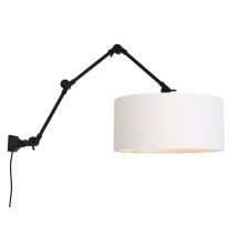 it's about RoMi-collectie Wandlamp Amsterdam kap 4723 wit, L