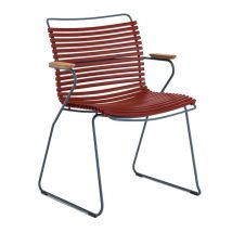 Houe-collectie CLICK armchair tuinstoel paprika