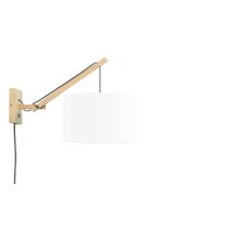 Good&Mojo-collectie Wandlamp Andes naturel/wit S