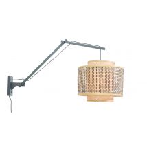 Good&Mojo-collectie Wandlamp Bhutan zwart/kap 4034 L