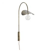 Madam Stoltz-collectie Wandlamp met boog antiek brass