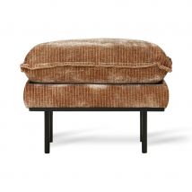 HKLIVING-collectie Retro bank: hocker, fluweel corduroy goud