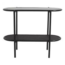 Nordal-collectie Sidetable SURMA 2 planken zwart