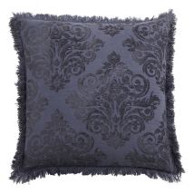 Nordal-collectie Jacquard kussenhoes LEPUS donkerblauw